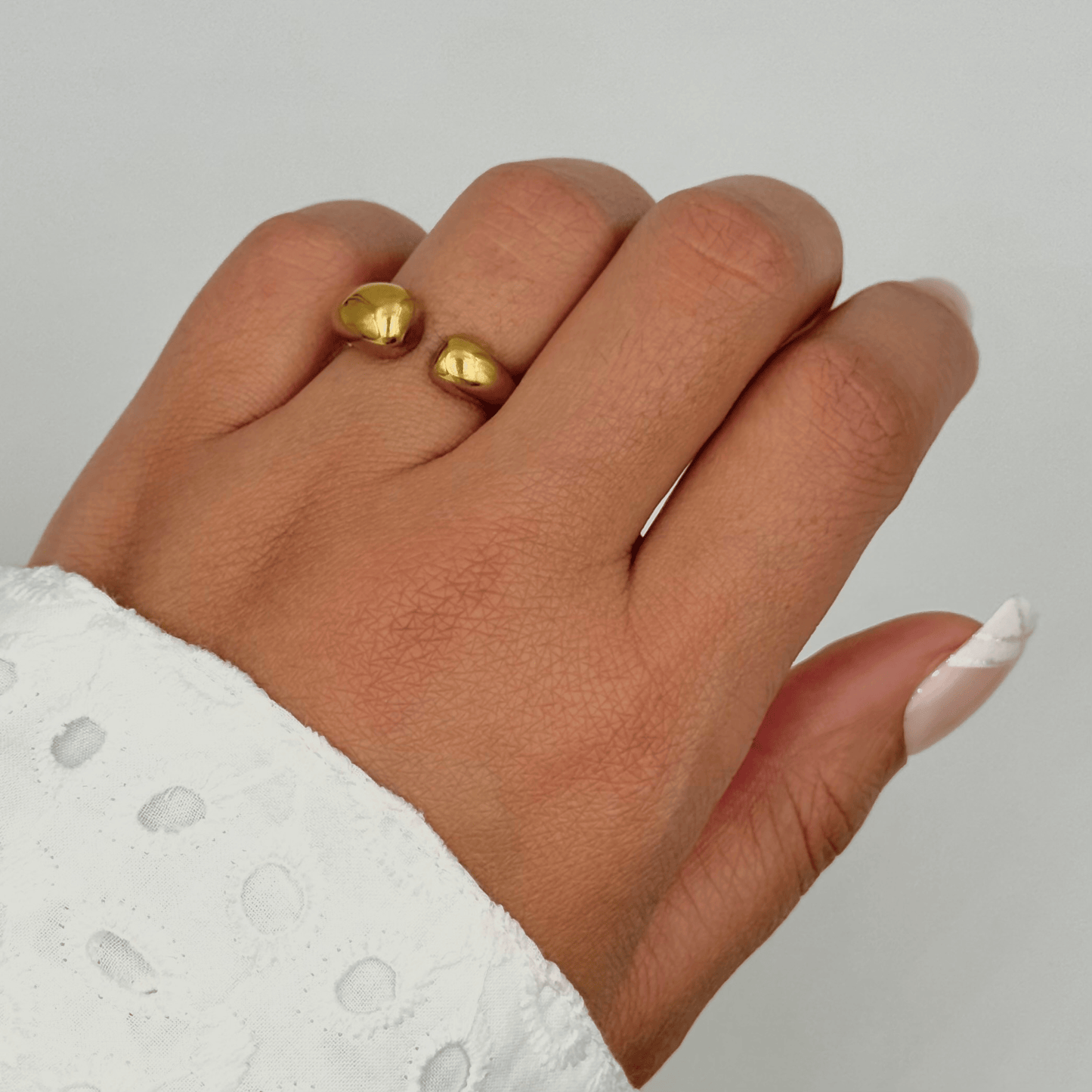 Bague en acier inoxydable ajustable pas cher