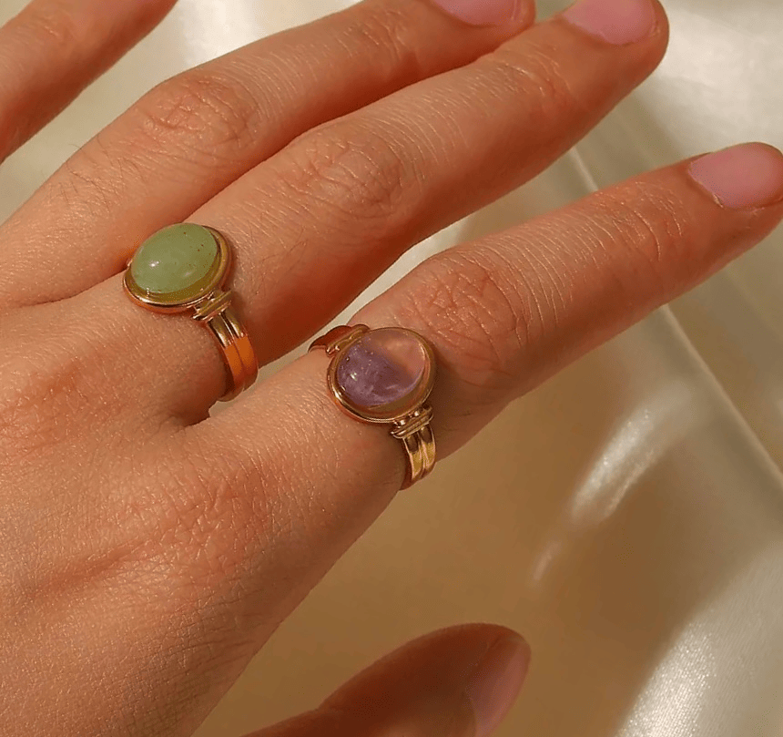 Alodia | Bague en acier inoxydable ajustable