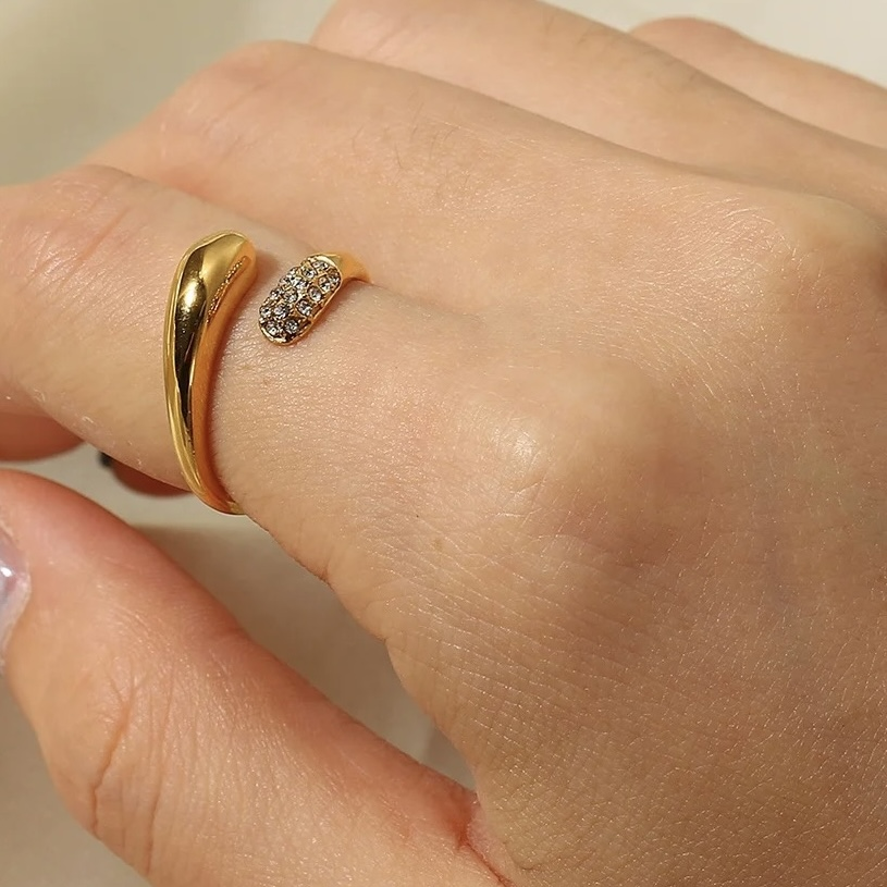 Agneta | Bague en acier inoxydable