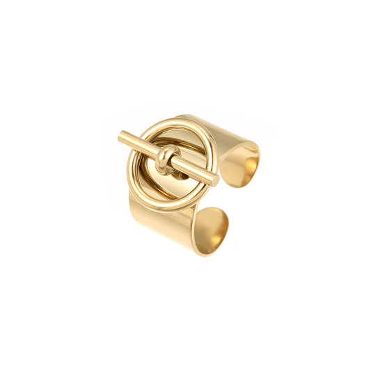 Bague maille breloque acier inoxydable ajustable pas cher