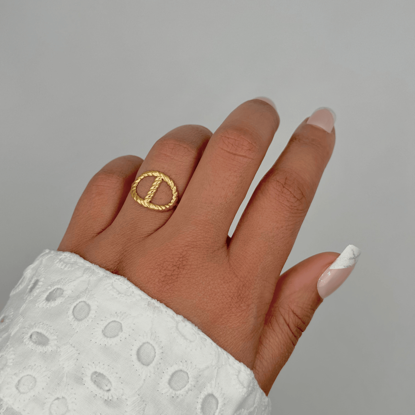 Bague en acier inoxydable ajustable pas cher
