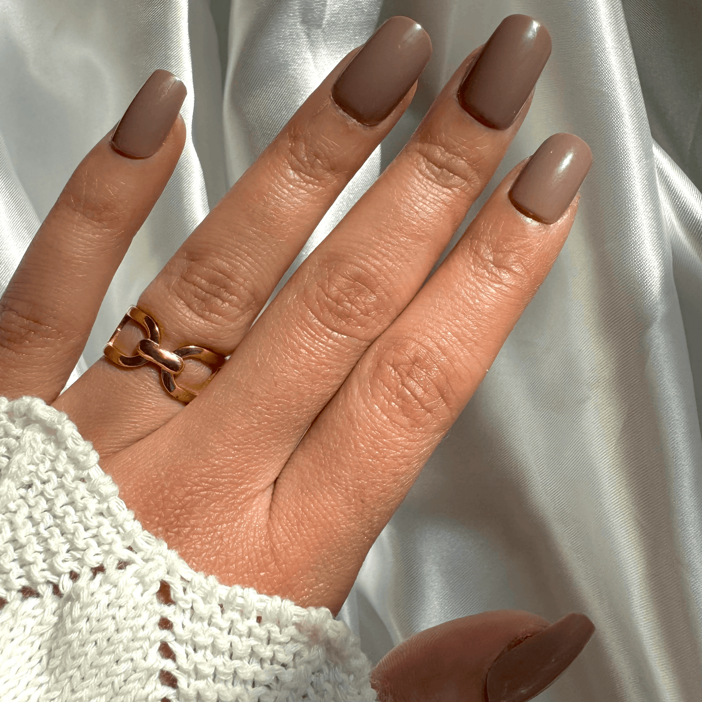Bague dorée en acier inoxydable ajustable