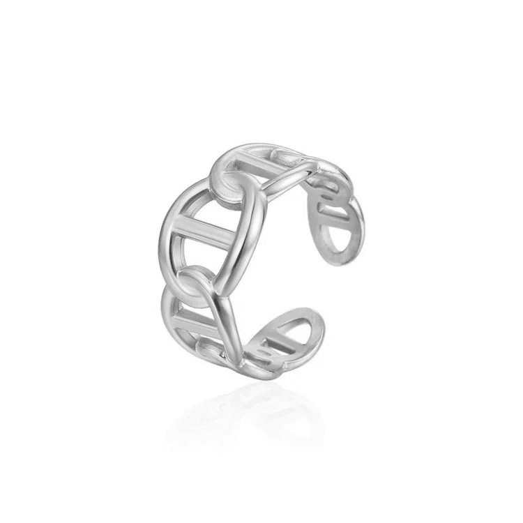 Bague en acier inoxydable ajustable pas cher