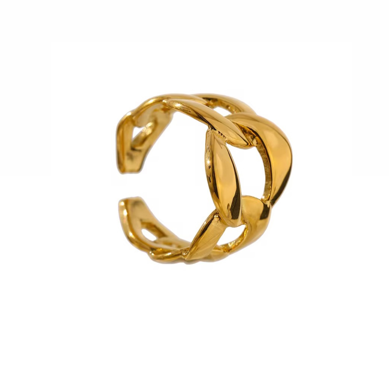 Milena I Bague en acier inoxydable ajustable