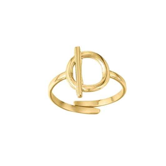 Bague en acier inoxydable ajustable tendance cadeau
