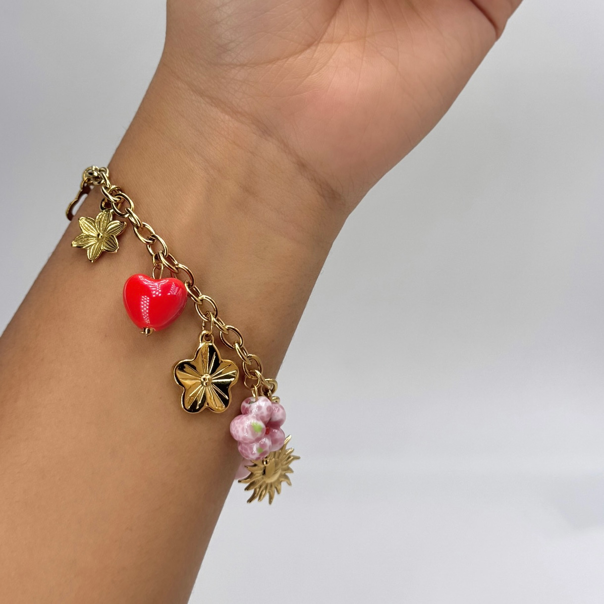 Bracelet charm en acier inoxydable