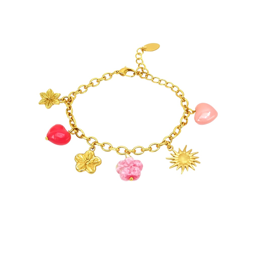 Bracelet charm en acier inoxydable