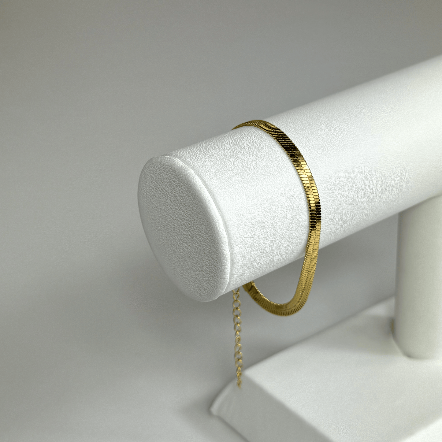 Bracelet serpent en acier inoxydable doré