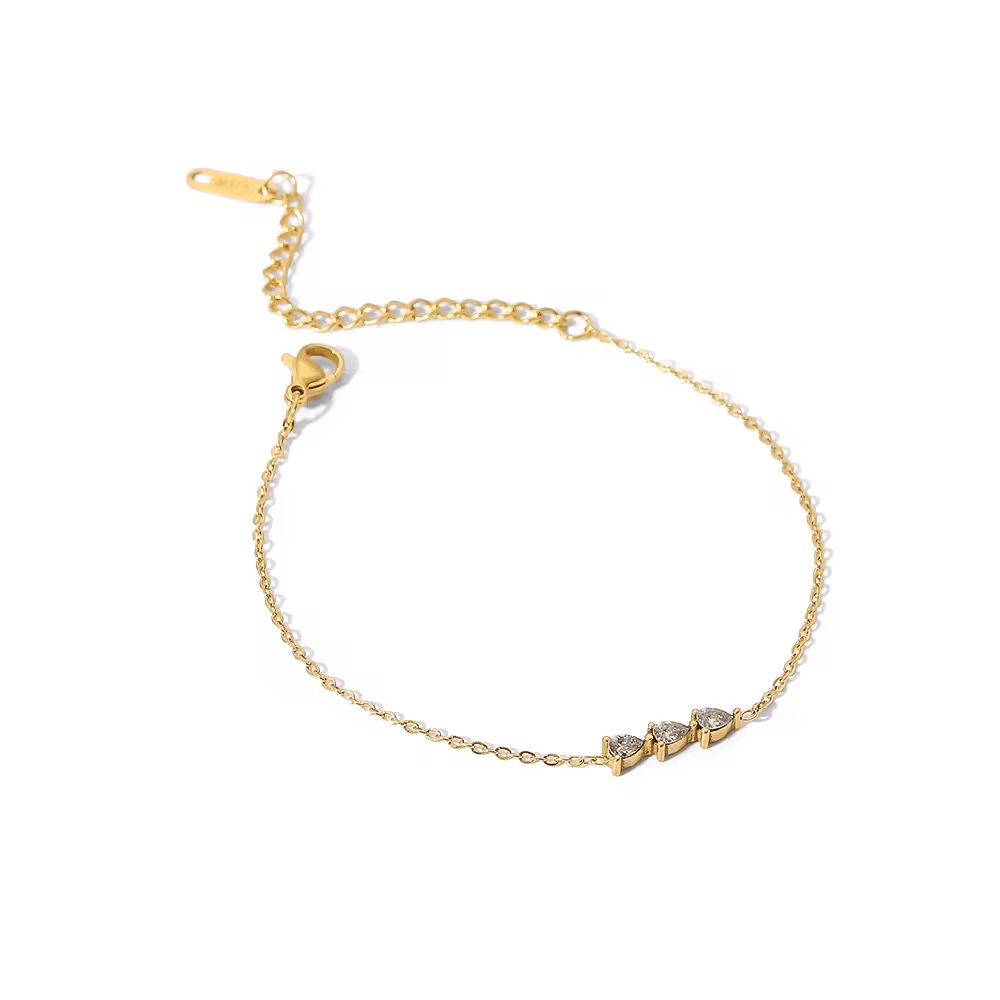 Bracelet pierre en acier inoxydable