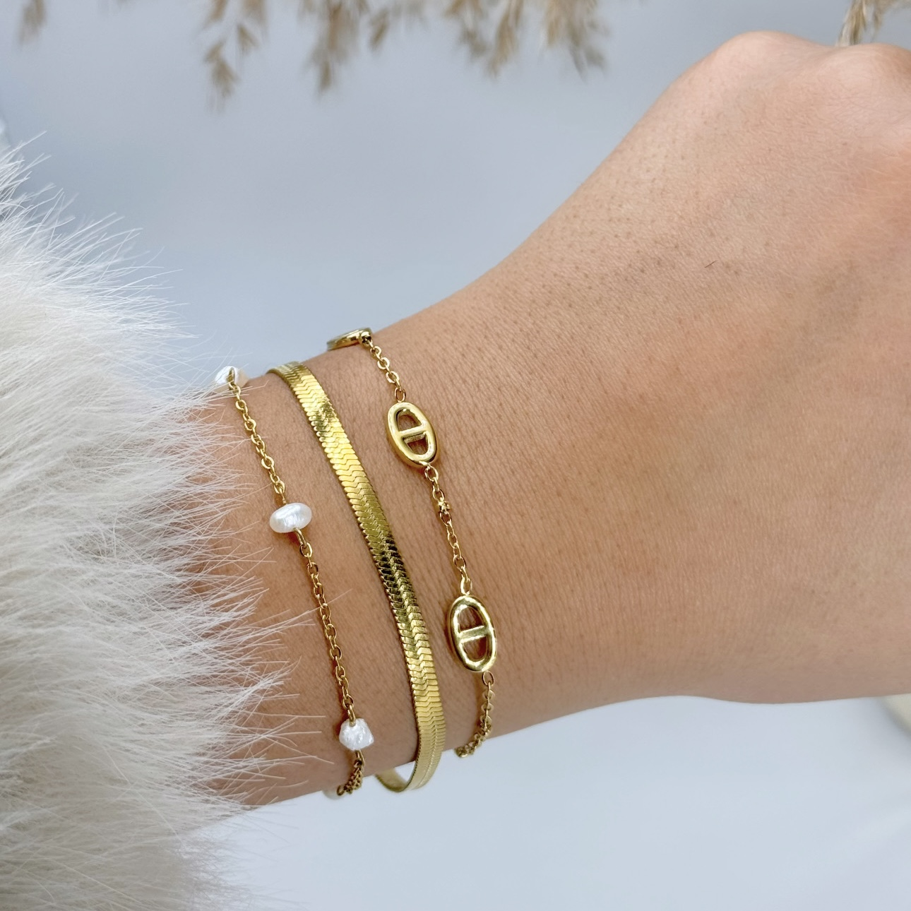 Bracelet serpent en acier inoxydable