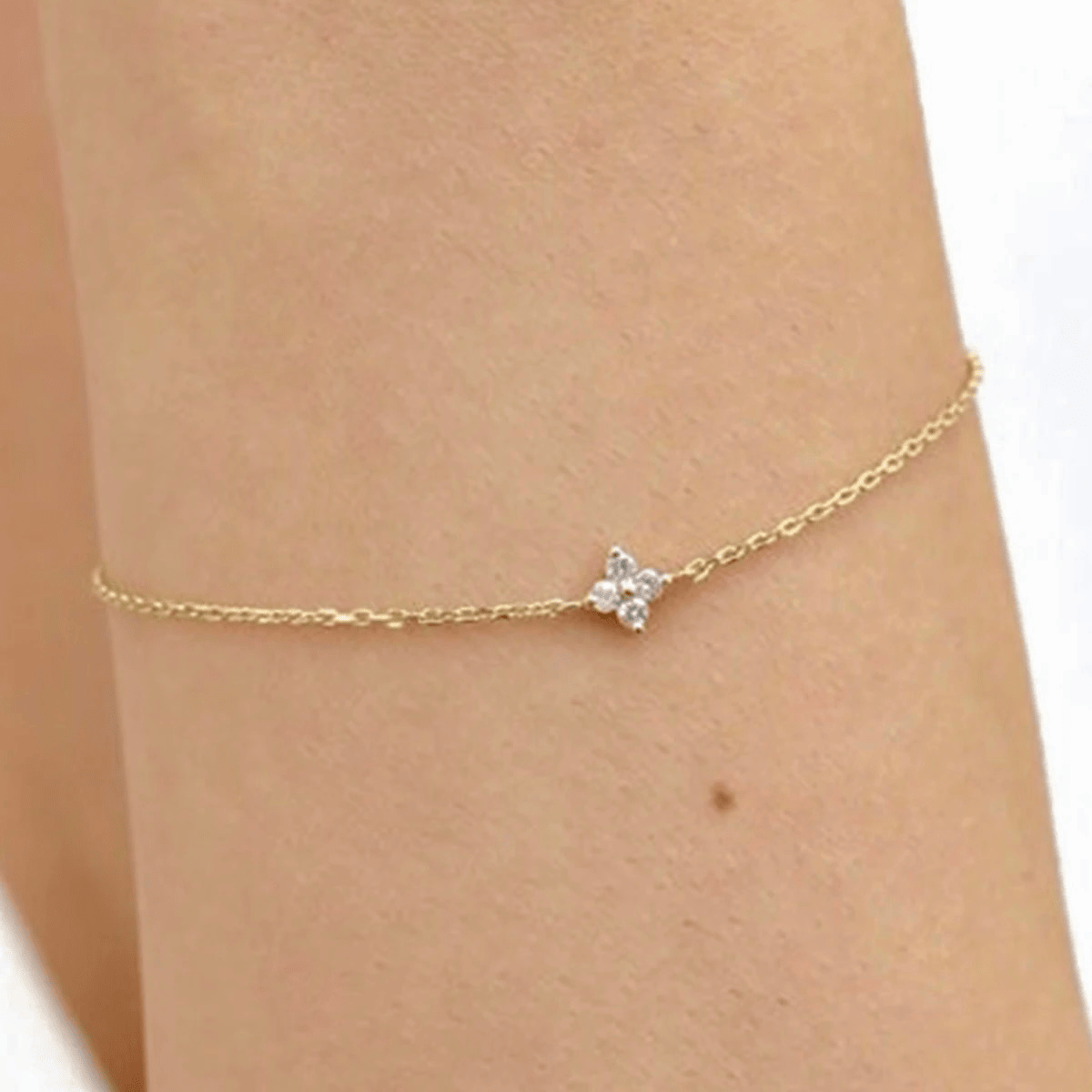 Bracelet en argent plaqué à l’or pas cher