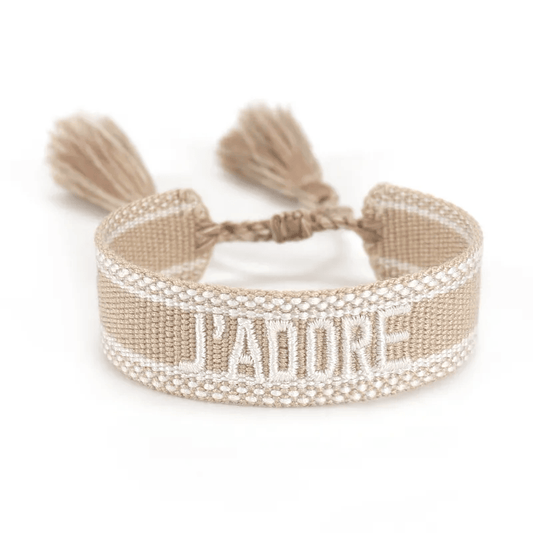 Bracelet j’adore tressé pas cher