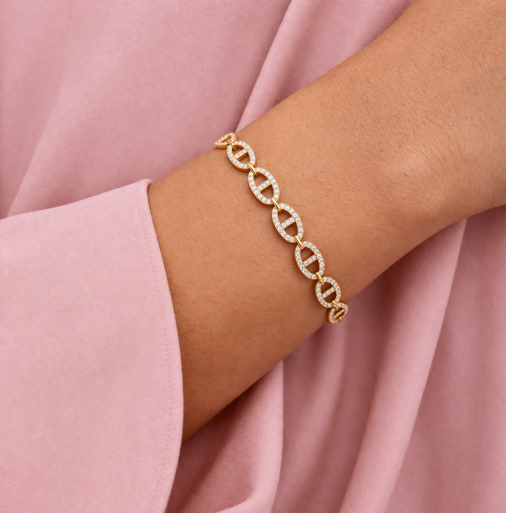 Bracelet maille marine en acier inoxydable