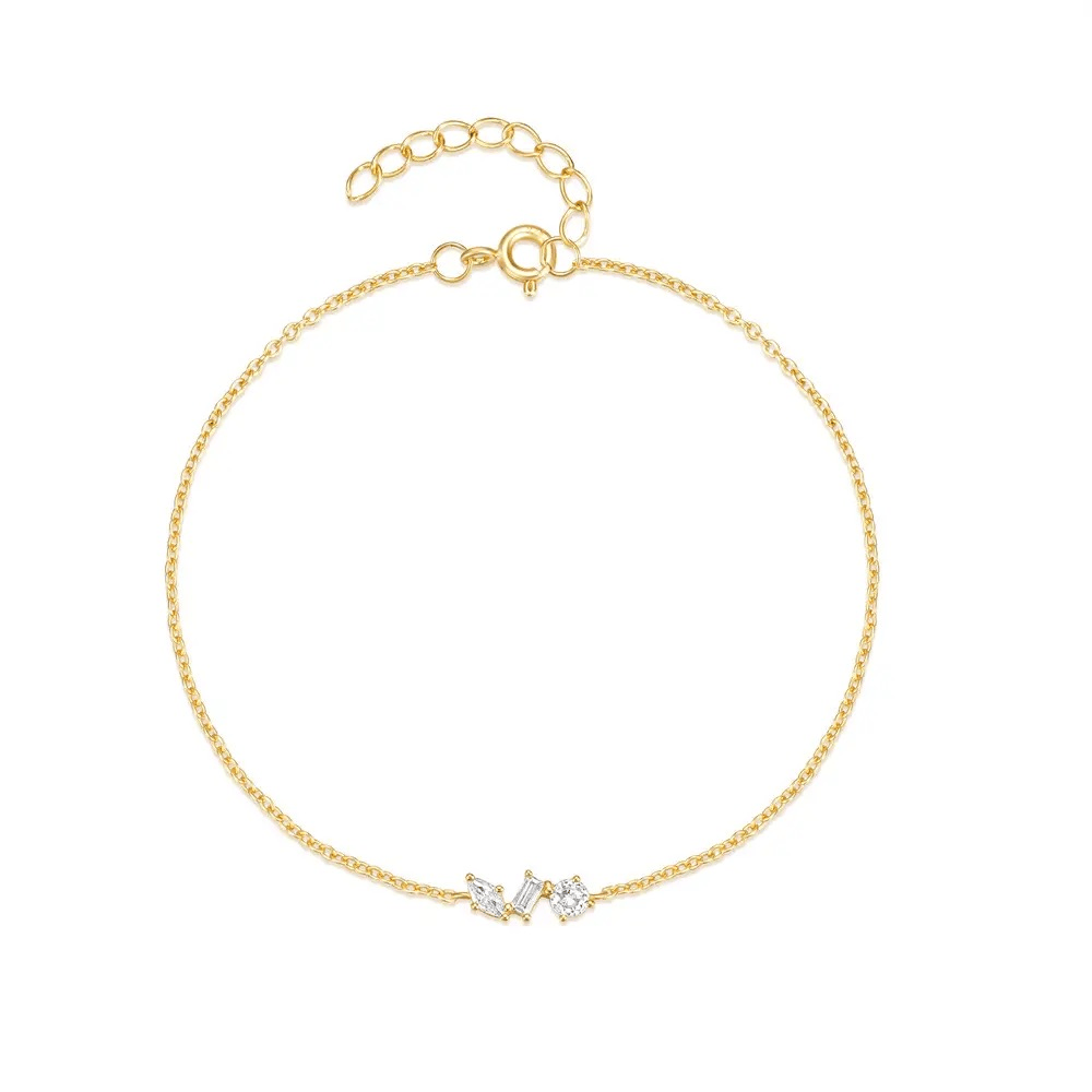 Bracelet argent plaqué à l’or pas cher