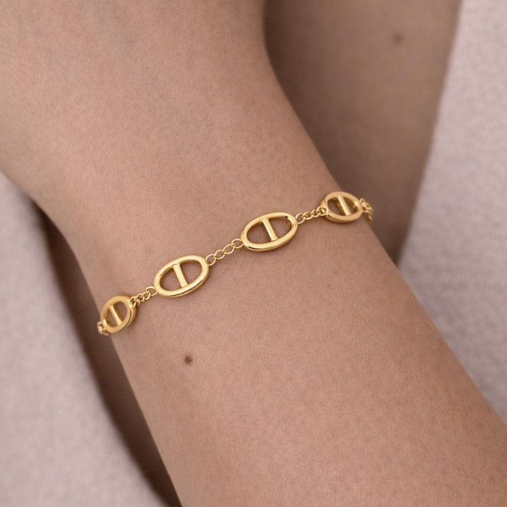 Bracelet maille marine en acier inoxydable