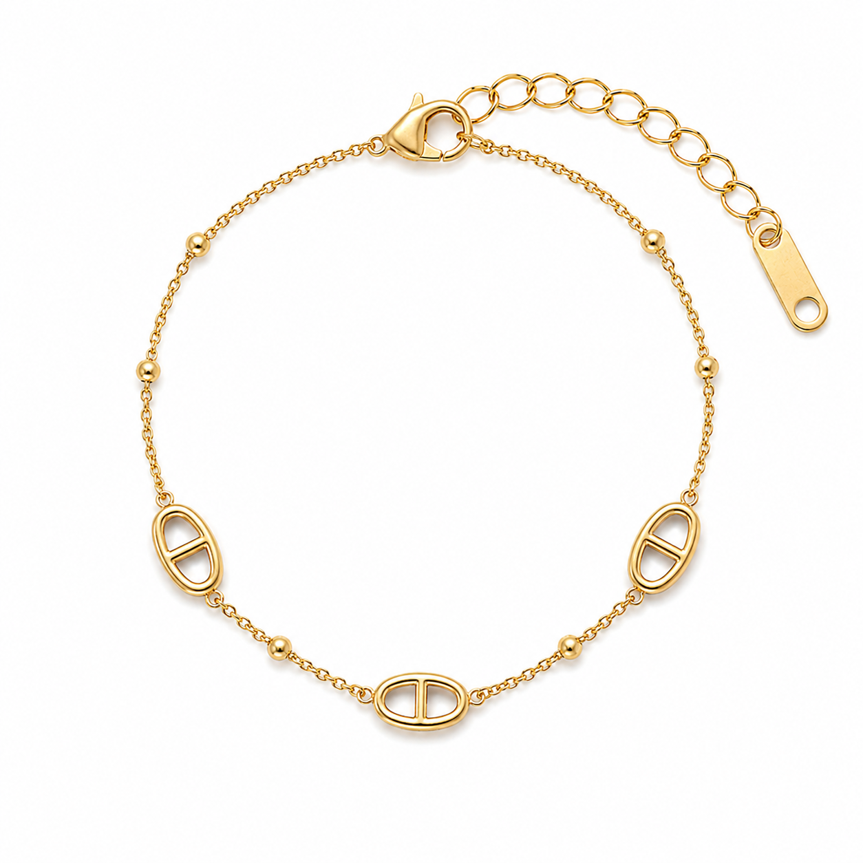 Bracelet maille en acier inoxydable