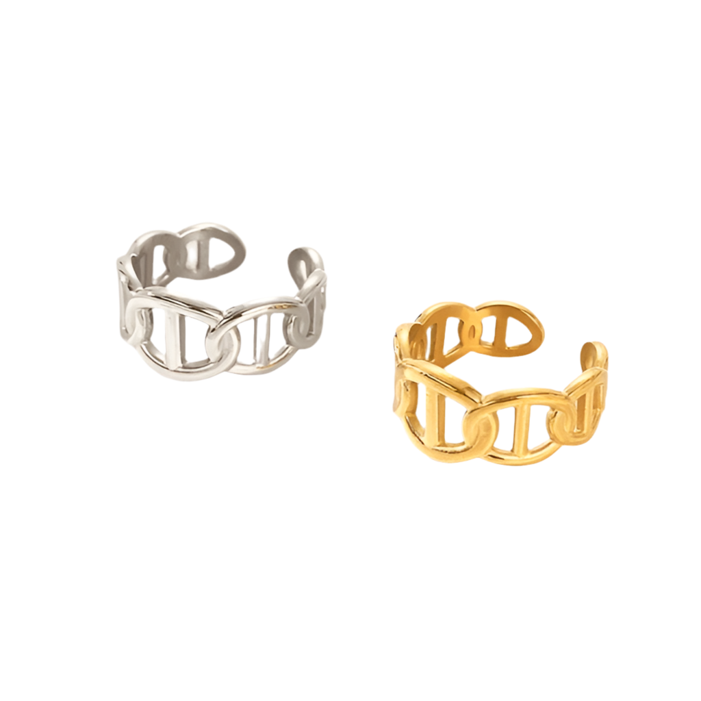 Bague en acier inoxydable ajustable pas cher