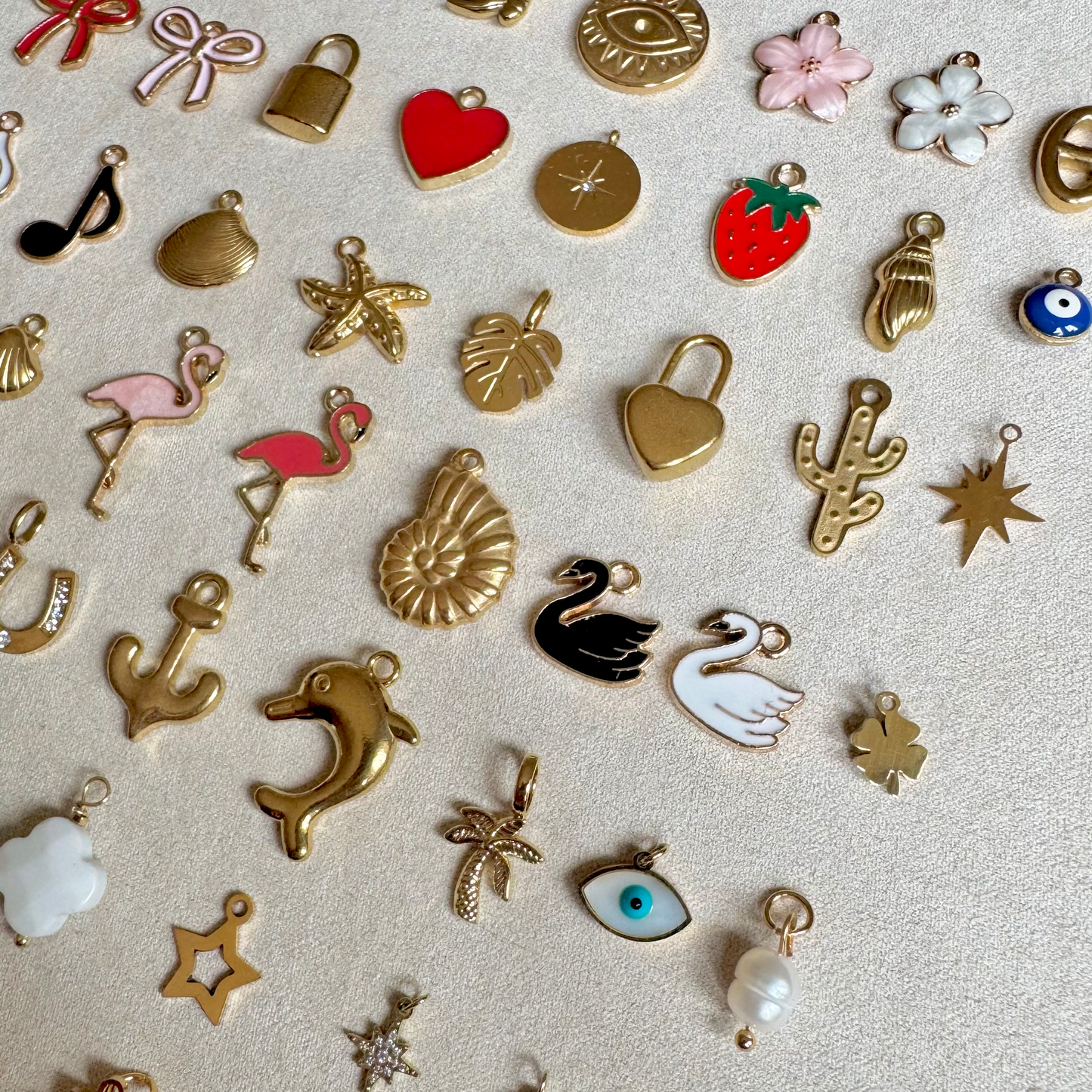 Collier charms en acier inoxydable pas cher