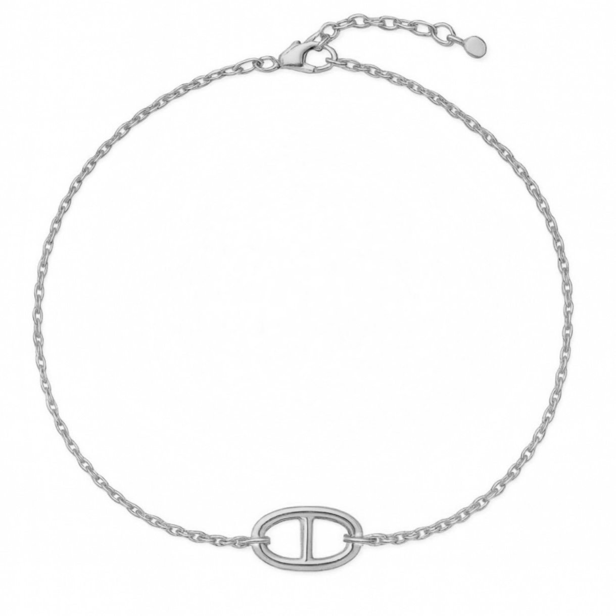 Collier maille acier inoxydable