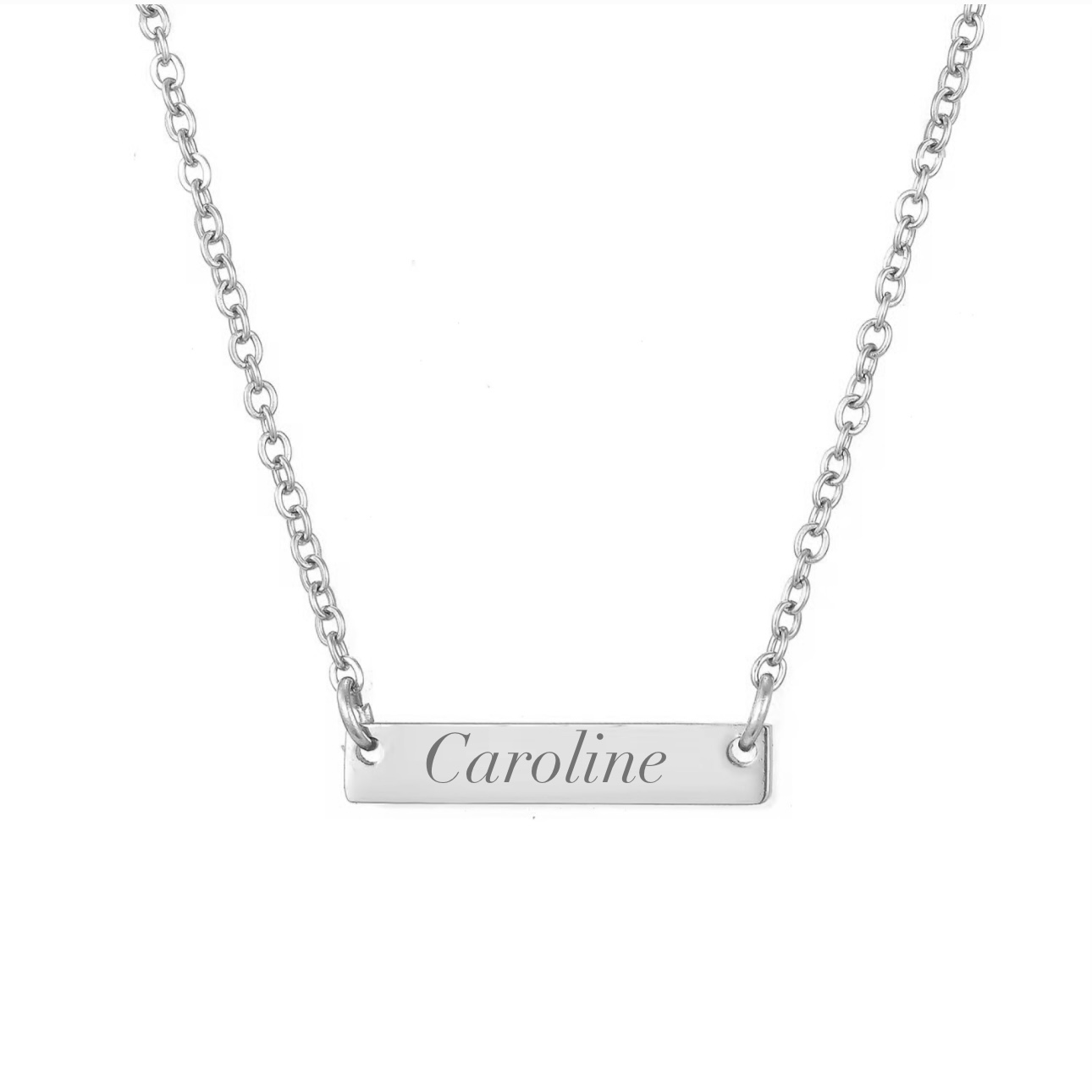 Confiante | Collier gravure personnalisée en acier inoxydable