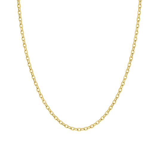 Collier chaîne en acier inoxydable ajustable doré pas cher cadeau pour femme