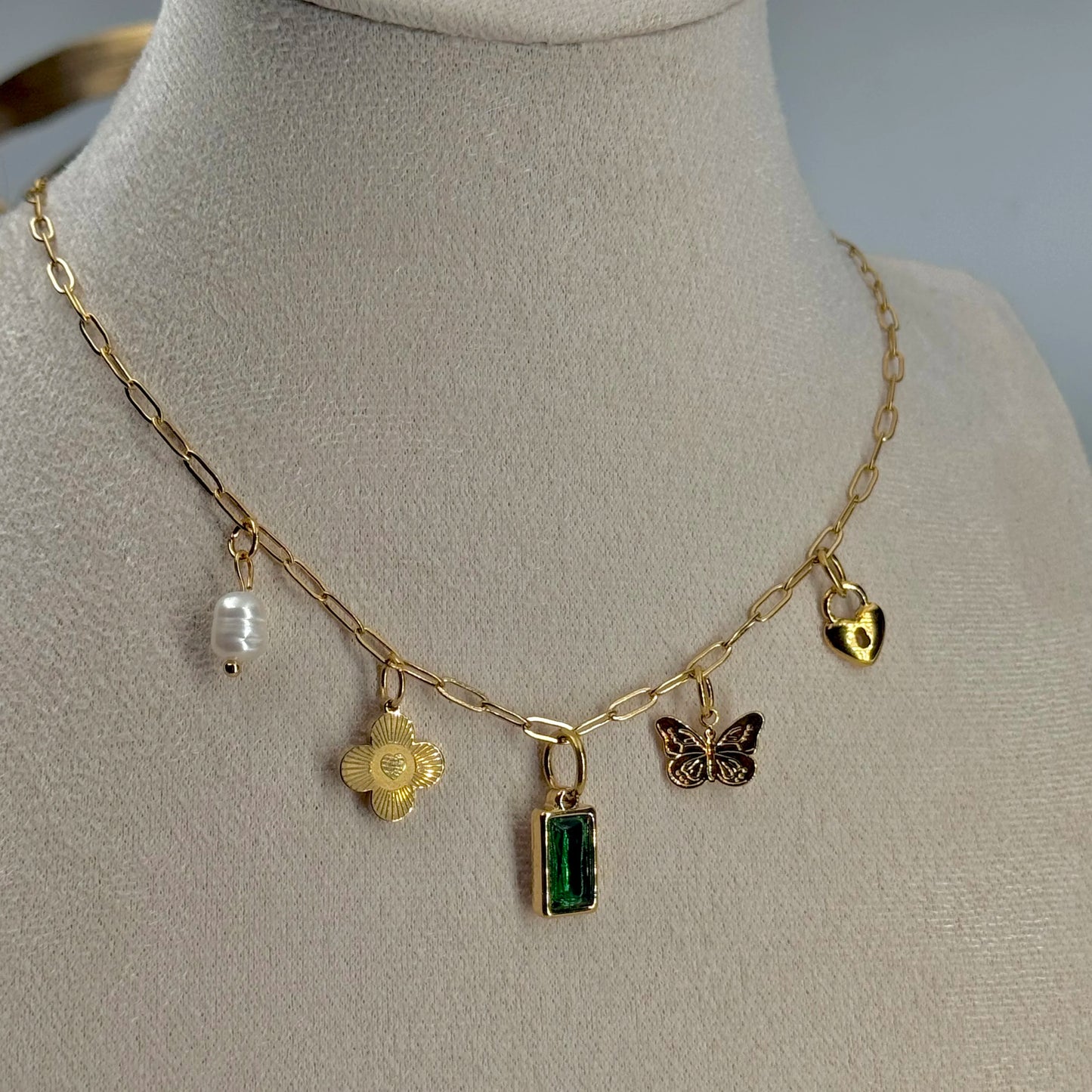 Collier Charms acier inoxydable