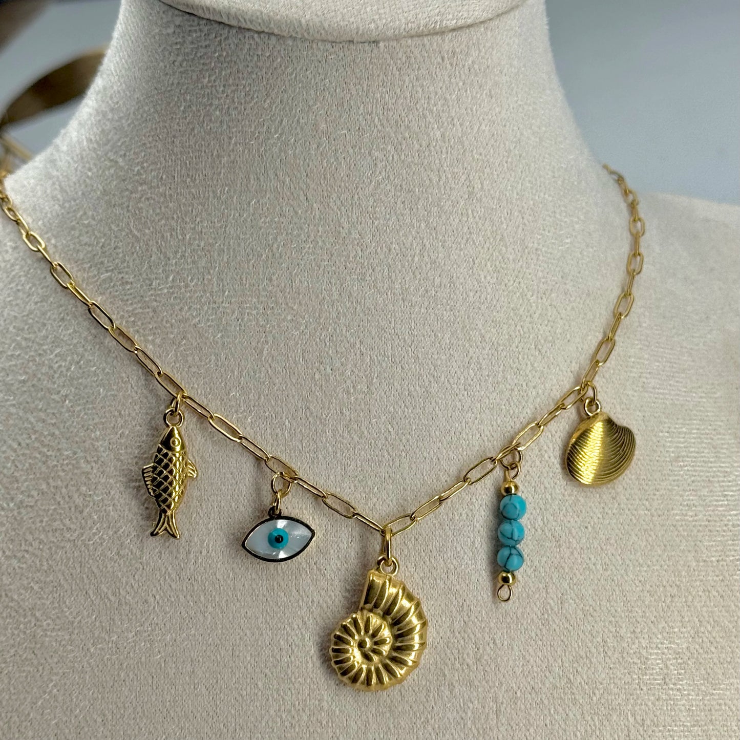 Collier Charms acier inoxydable