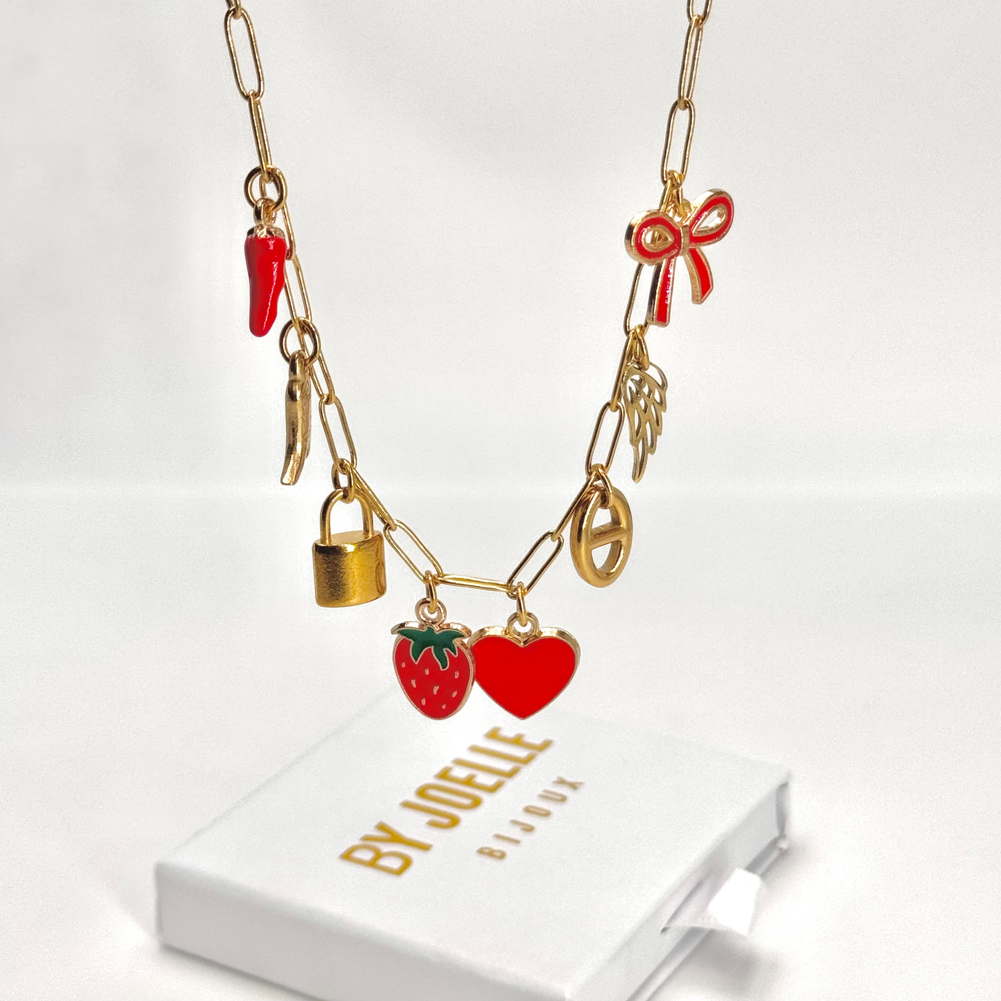 Collier charms en acier inoxydable pas cher