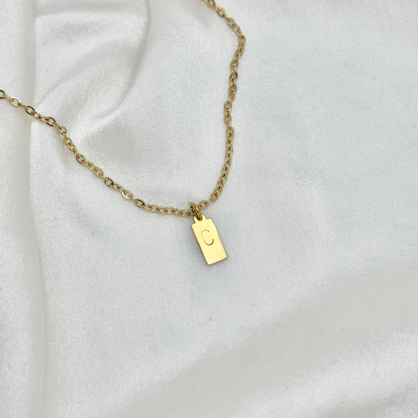 Collier estampé en acier inoxydable personnalisé pas cher