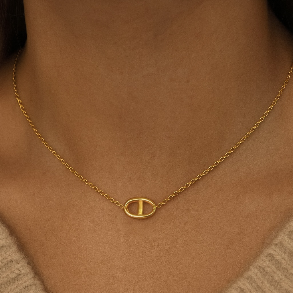 Collier maille en acier inoxydable