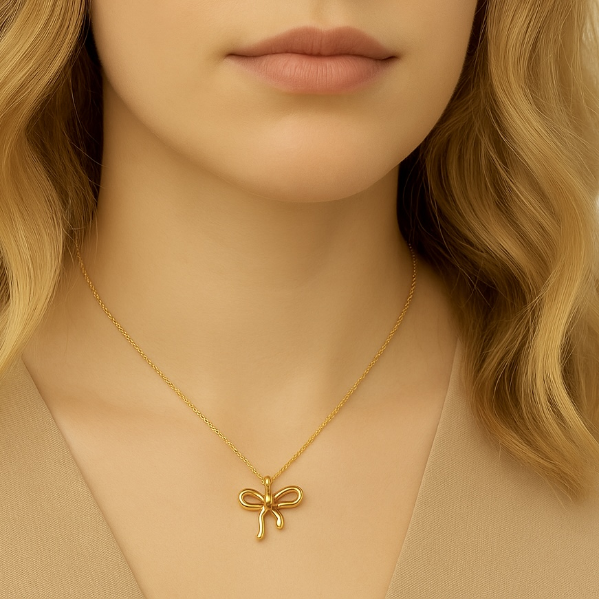 Collier noeud en acier inoxydable