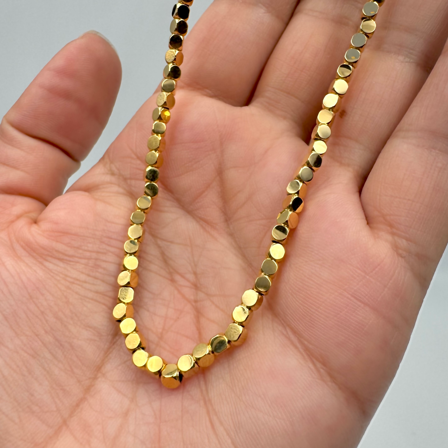 Collier ras du cou en acier inoxydable ajustable doré pas cher cadeau pour femme