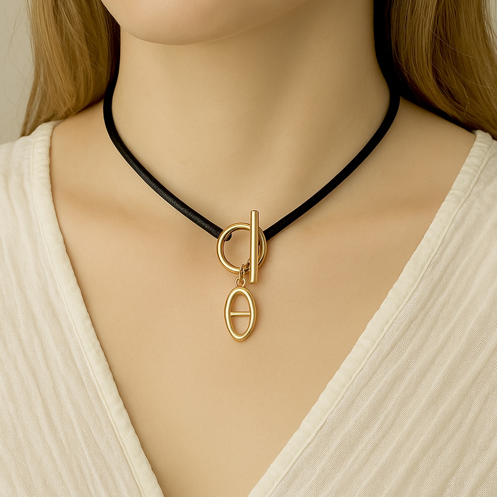 Luna | Collier en ras du cou en acier inoxydable