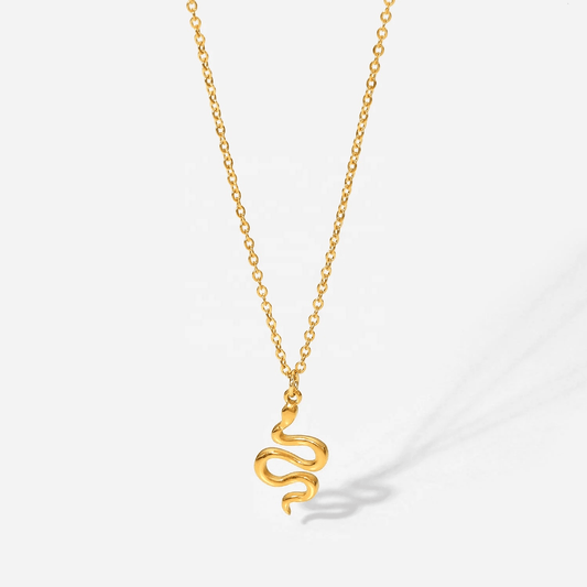 Collier serpent en acier inoxydable pas cher