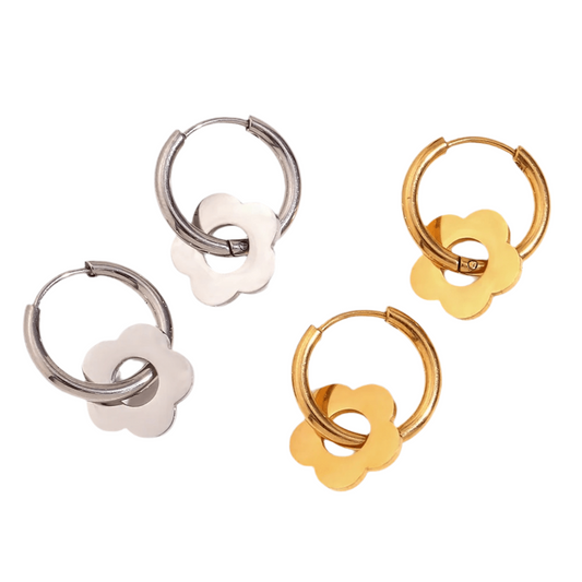 Angéla | Boucles d’oreilles en acier inoxydable