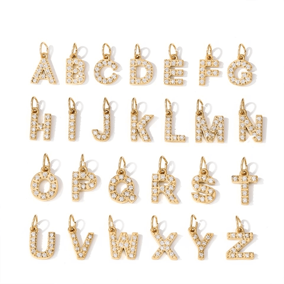 Collier lettre amovible en acier inoxydable