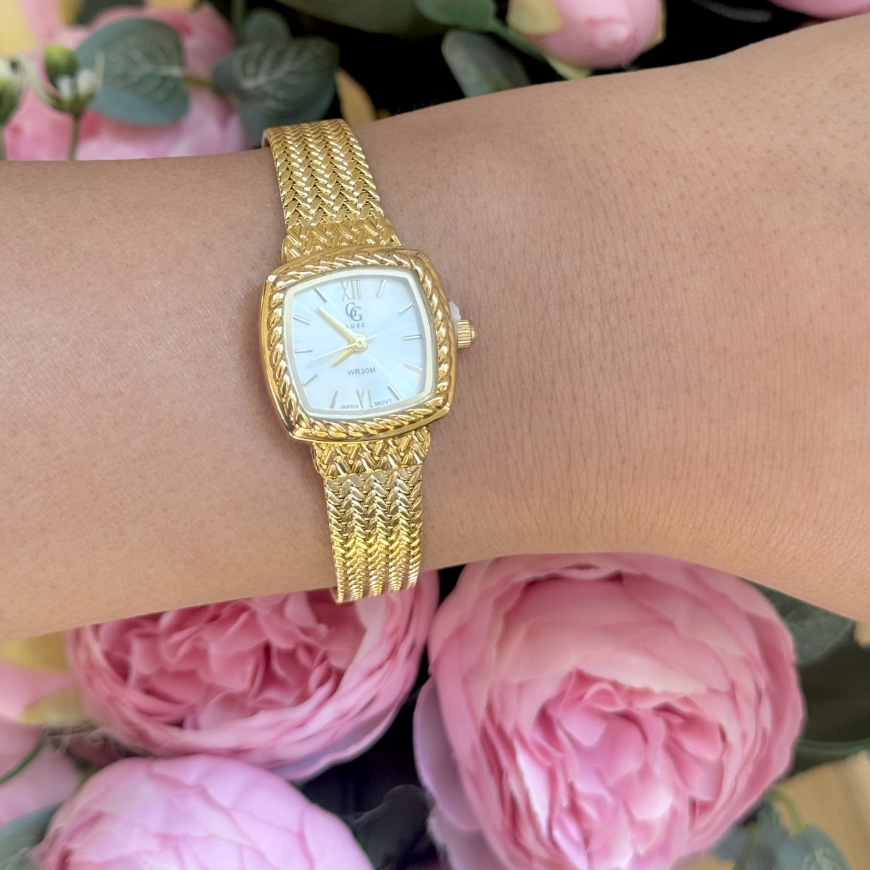 Montre gg luxe en acier inoxydable