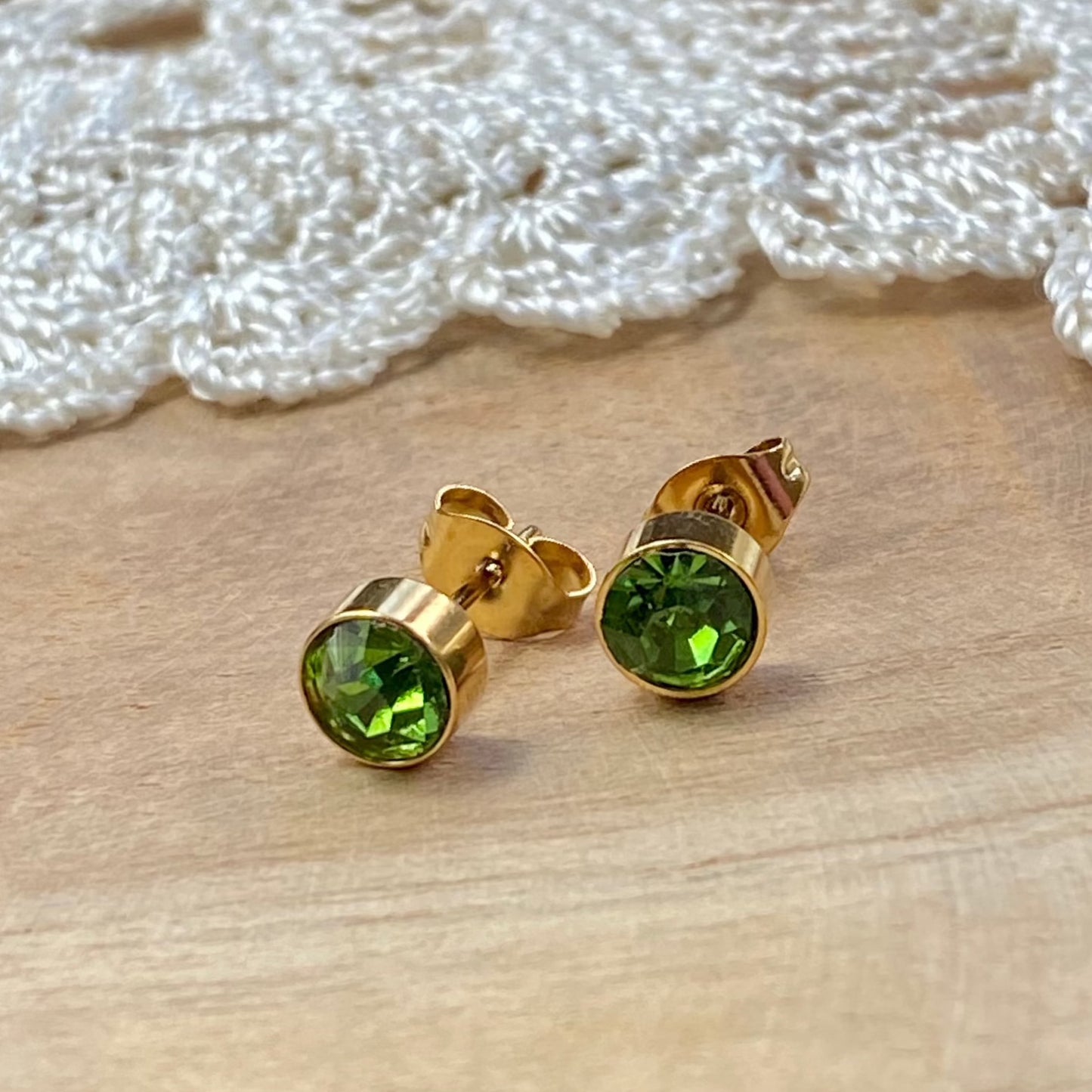 boucles d'oreilles en acier inoxydable pas cher couleur