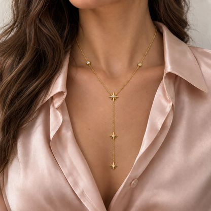 Eva | Collier Y en acier inoxydable