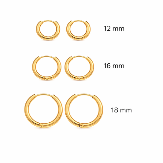 Anneaux acier inoxydable boucles d’oreilles fleur en résine 