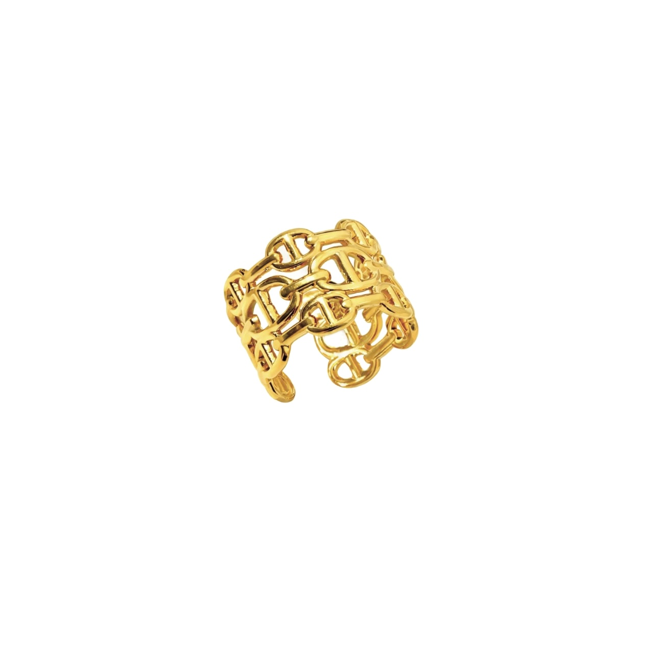 Bague maille marine en acier inoxydable 