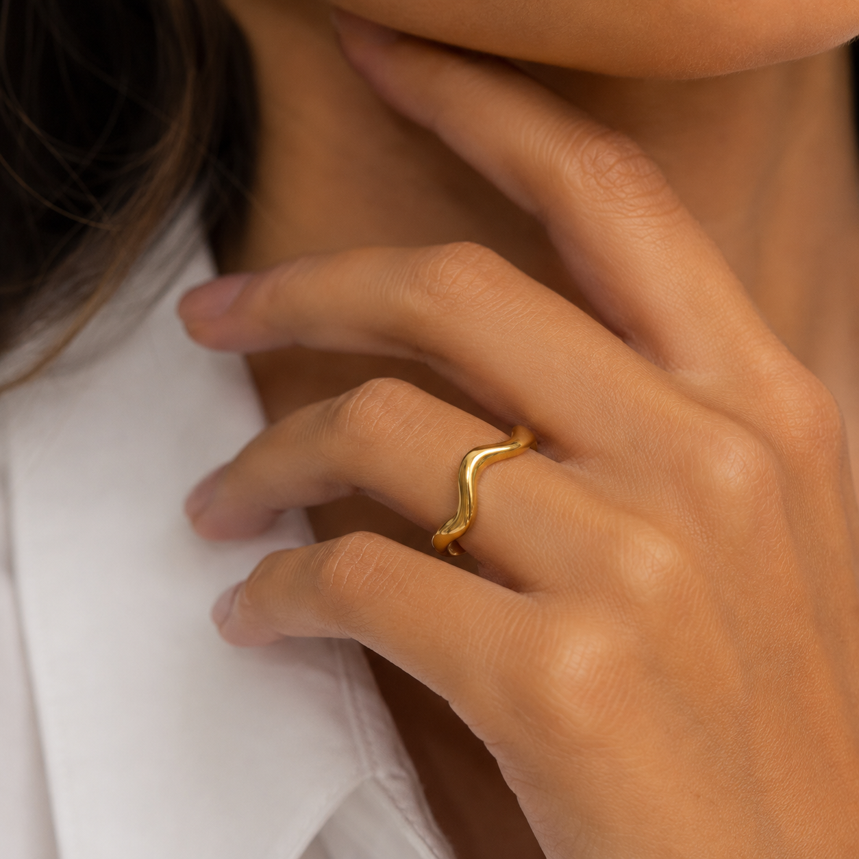 Bague en acier inoxydable ajustable 