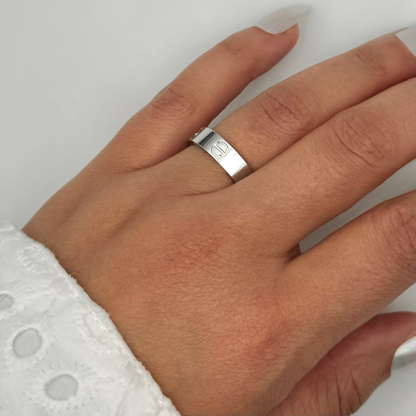 Bague en acier inoxydable pas cher 