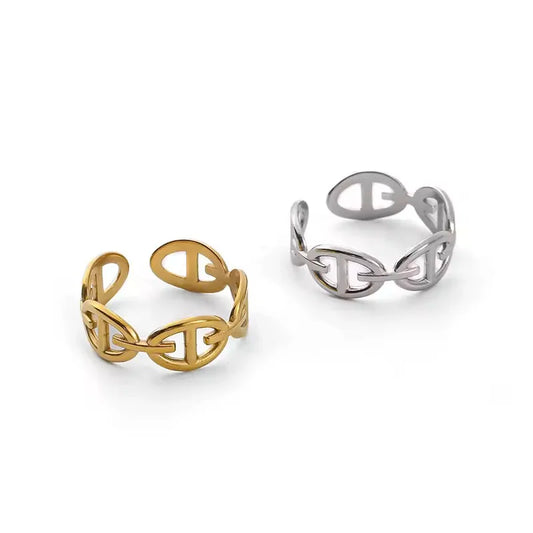 Bague cd en acier inoxydable ajustable 