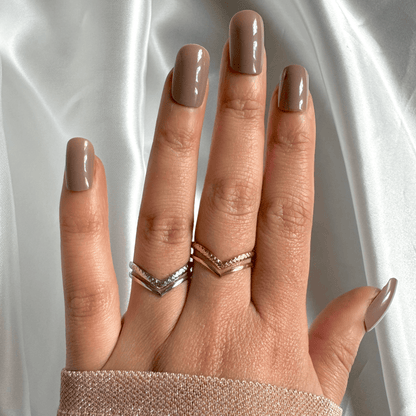 Bague en acier inoxydable ajustable dorée et argentée 