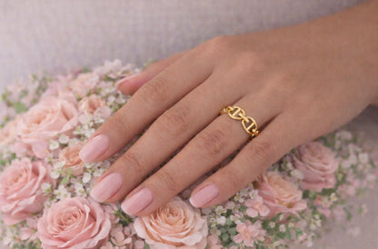 Bague maille ajuster en acier inoxydable 