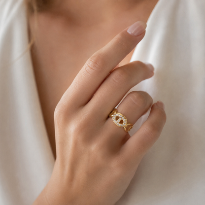 Bague maille marine en acier inoxydable 