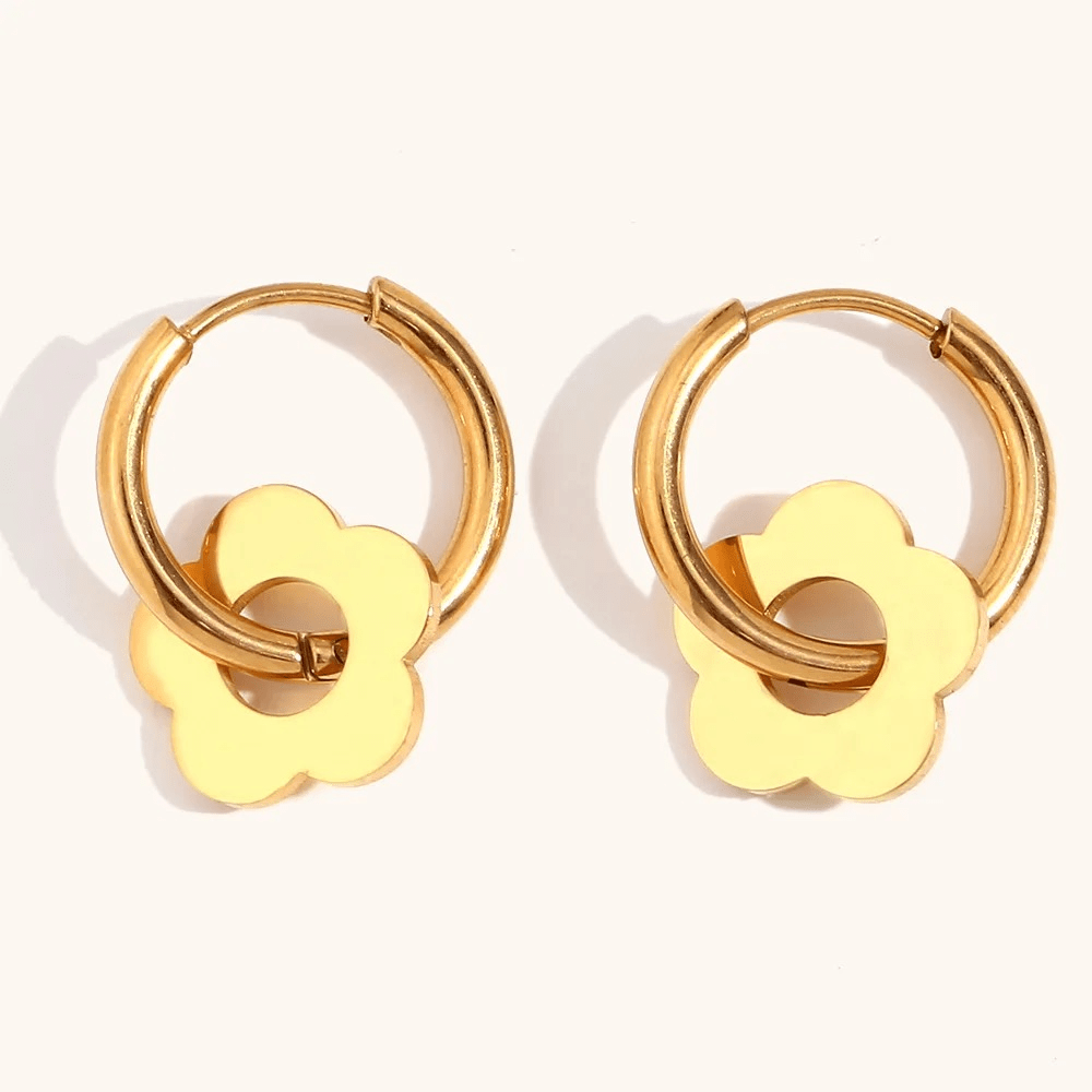 Angéla | Boucles d’oreilles en acier inoxydable