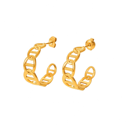 Boucles d’oreilles en acier inoxydable 