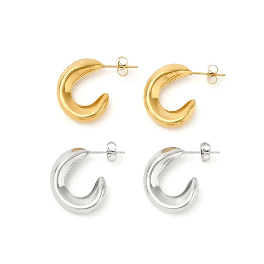 Boucles d’oreilles créoles acier inoxydable 